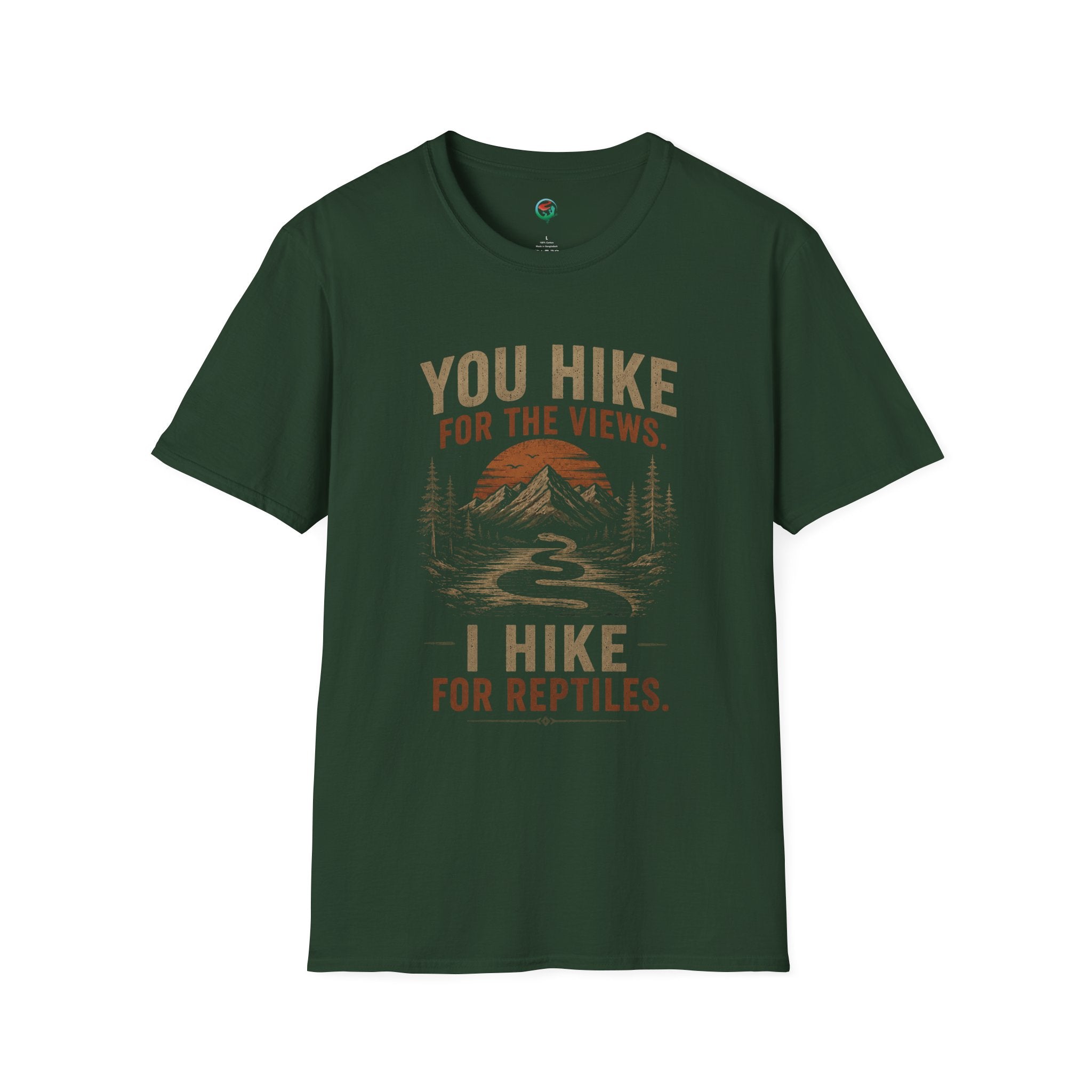 You Hike for the Views, I Hike for Reptiles Shirt | Reptile Hiking Tee