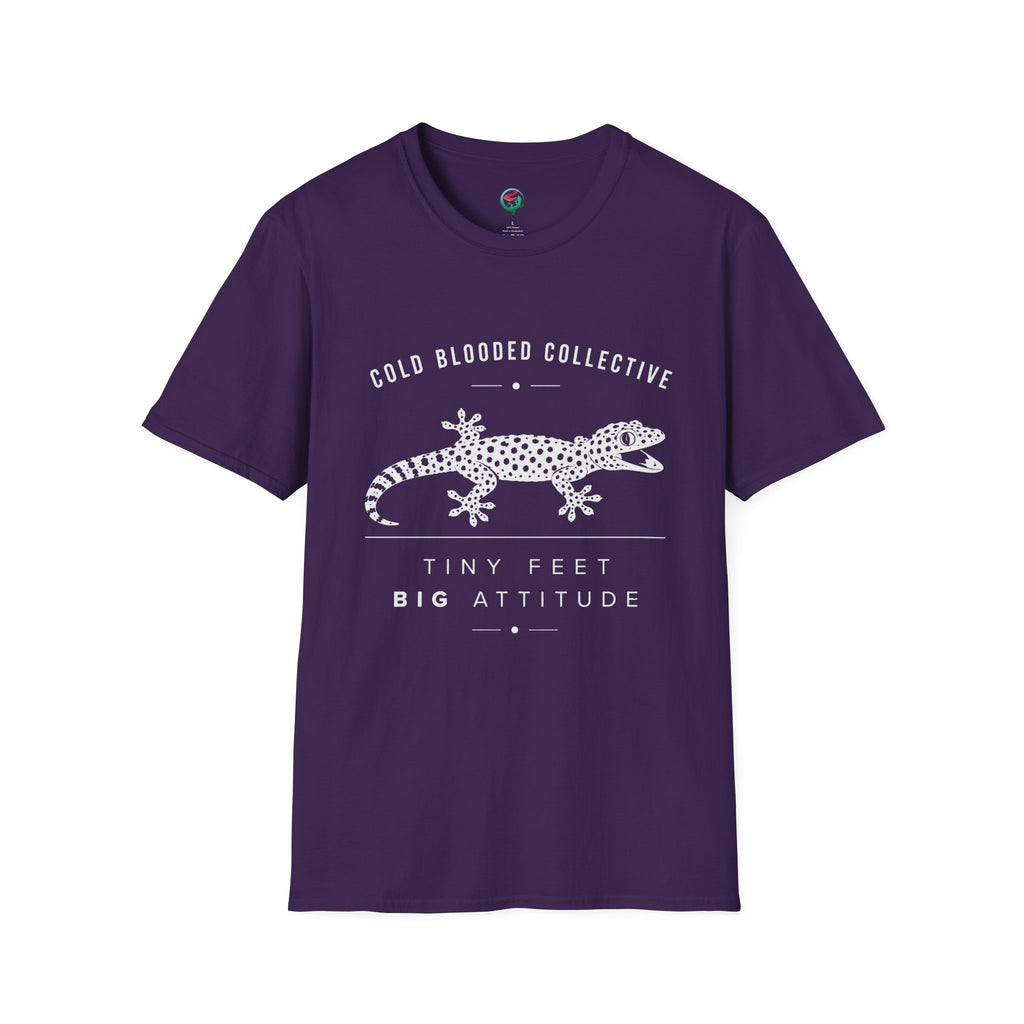 Tokay Gecko T-Shirt — "Cold Blooded Collective: Tiny Feet, Big Attitude"