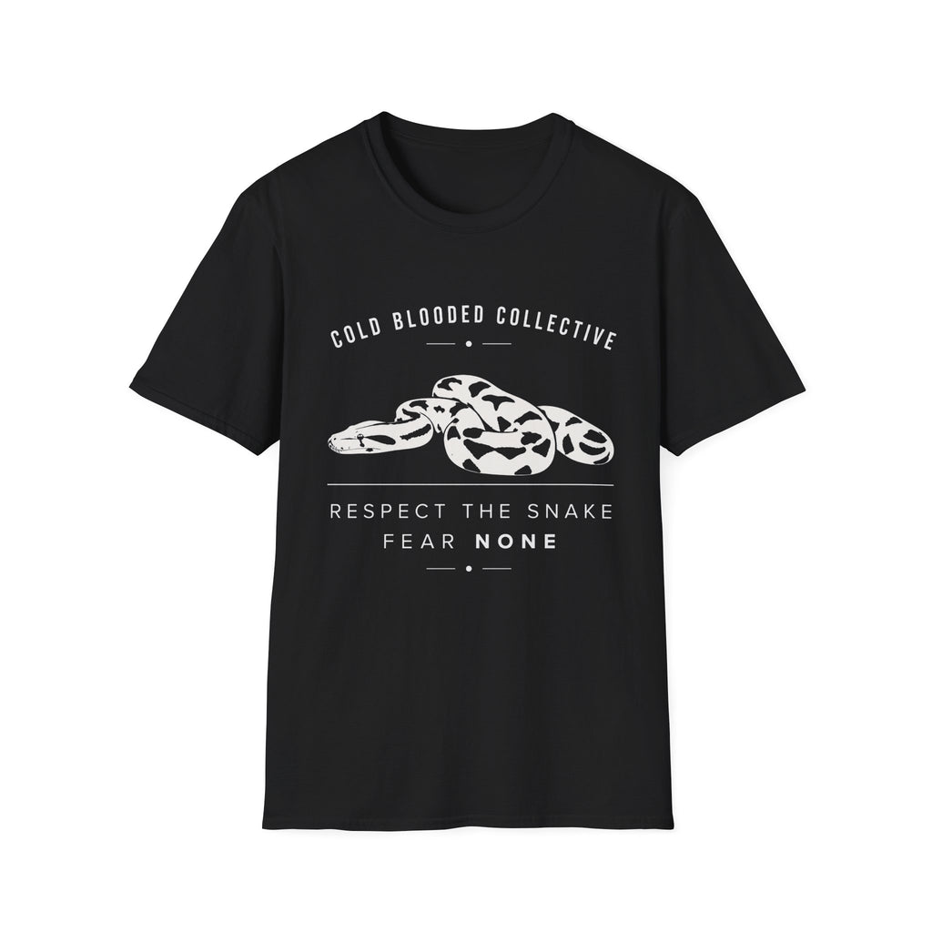 Snake Graphic T-Shirt — "Cold Blooded Collective" Respect The Snake Tee