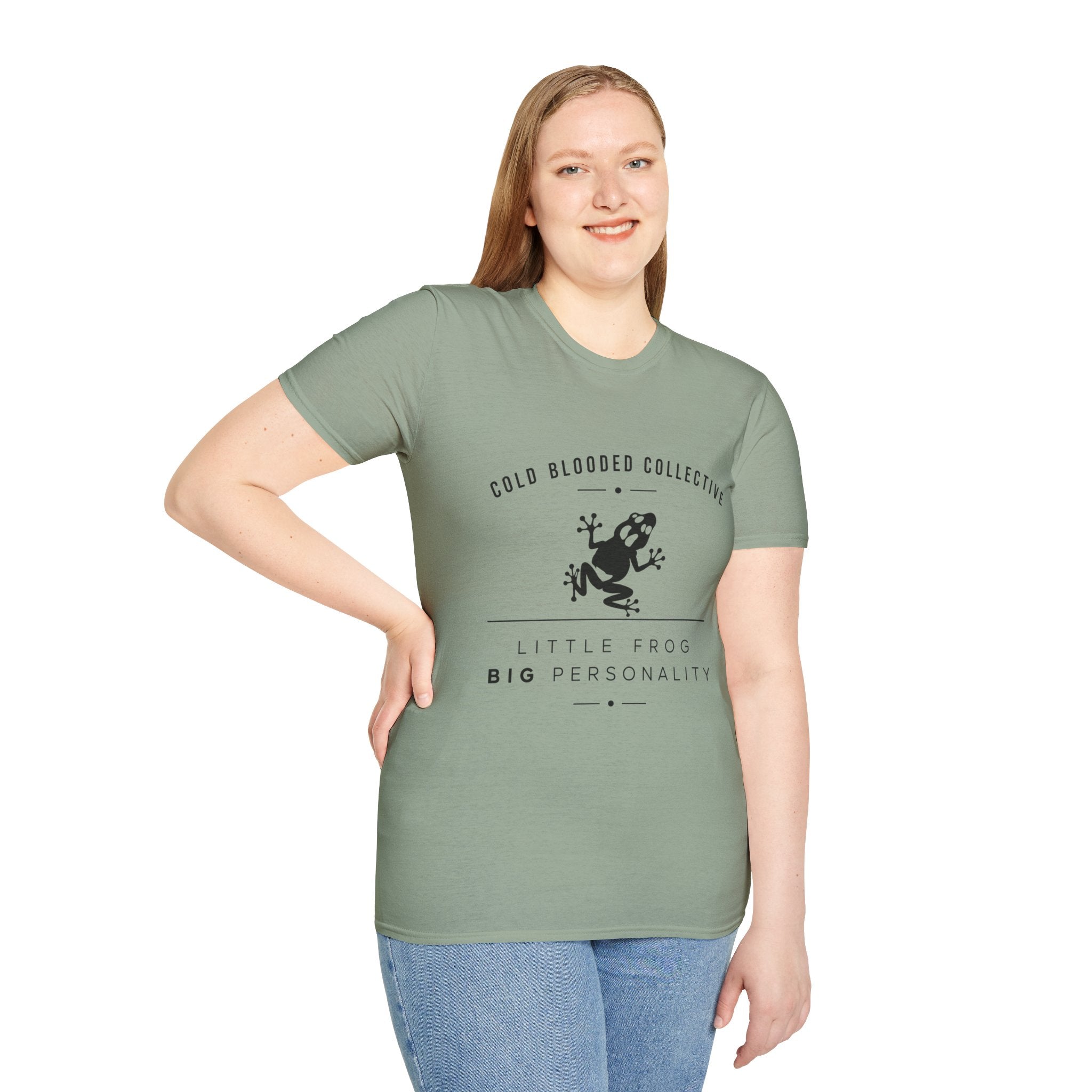 Cold Blooded Collective Frog T-Shirt — 'Little Frog Big Personality' Graphic Tee