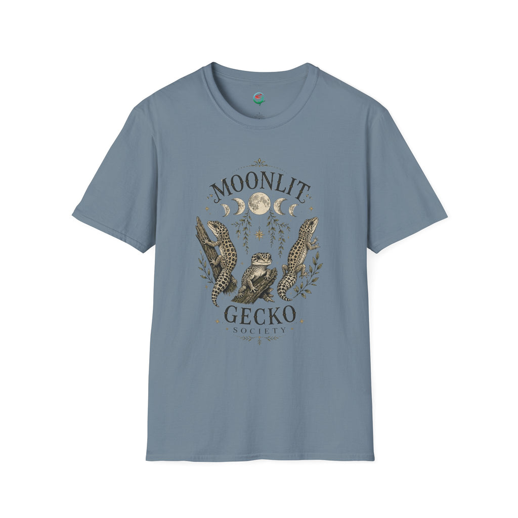 Moonlit Gecko T-Shirt — Celestial Gecko Graphic Tee