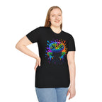 Rainbow Leopard Gecko T-Shirt | Color Splash Gecko Art Tee