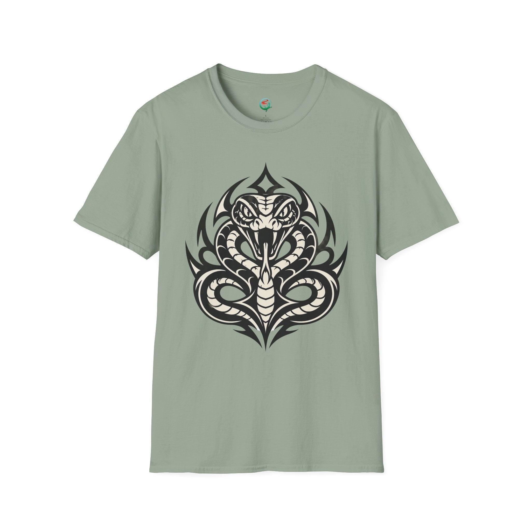 Snake Tribal T-Shirt — Fierce Cobra Graphic Tee