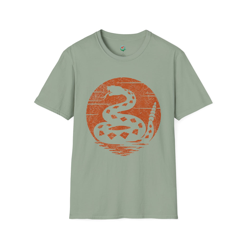 Vintage Rattlesnake Sunset Shirt | Western Snake Graphic Tee