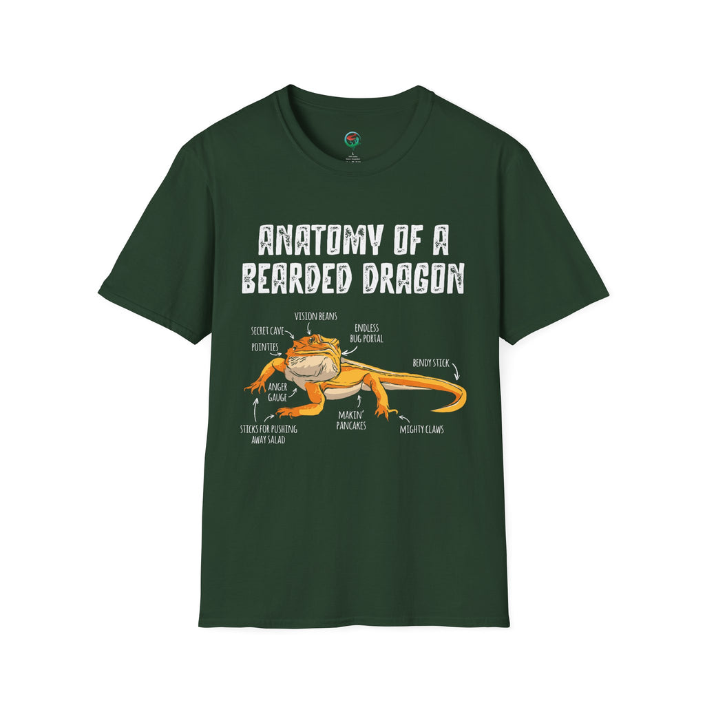 Anatomy of a Bearded Dragon T-Shirt