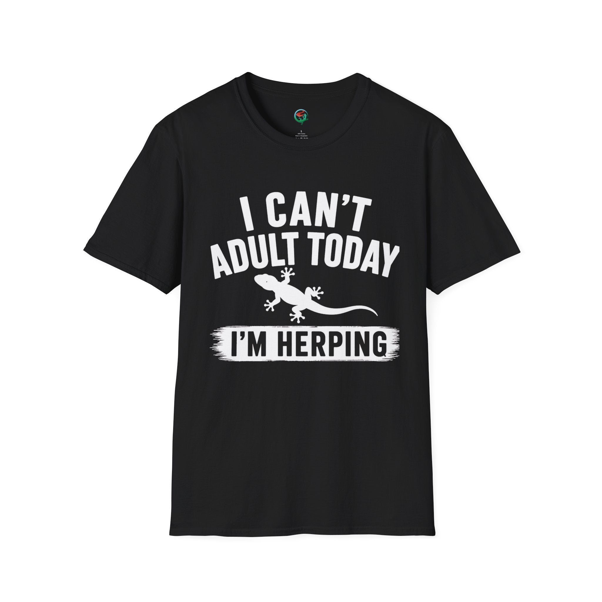 I Can't Adult Today I'm Herping Gecko Shirt | Funny Reptile Tee