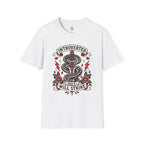 Introverted But Will Strike T-Shirt — Retro Snake Dagger Graphic Tee