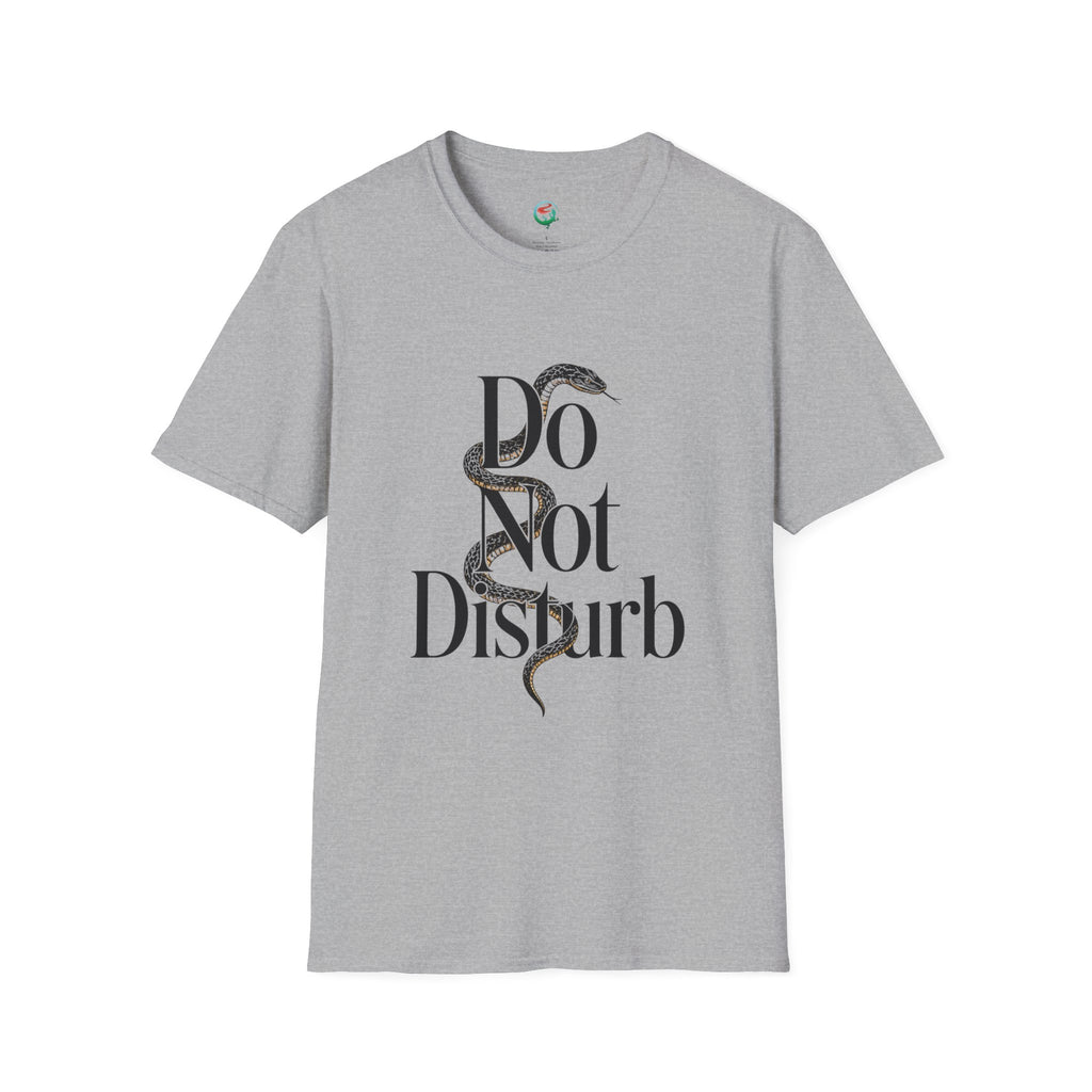 Do Not Disturb Snake T-Shirt — Graphic Relaxed Fit Tee with Serpent Art