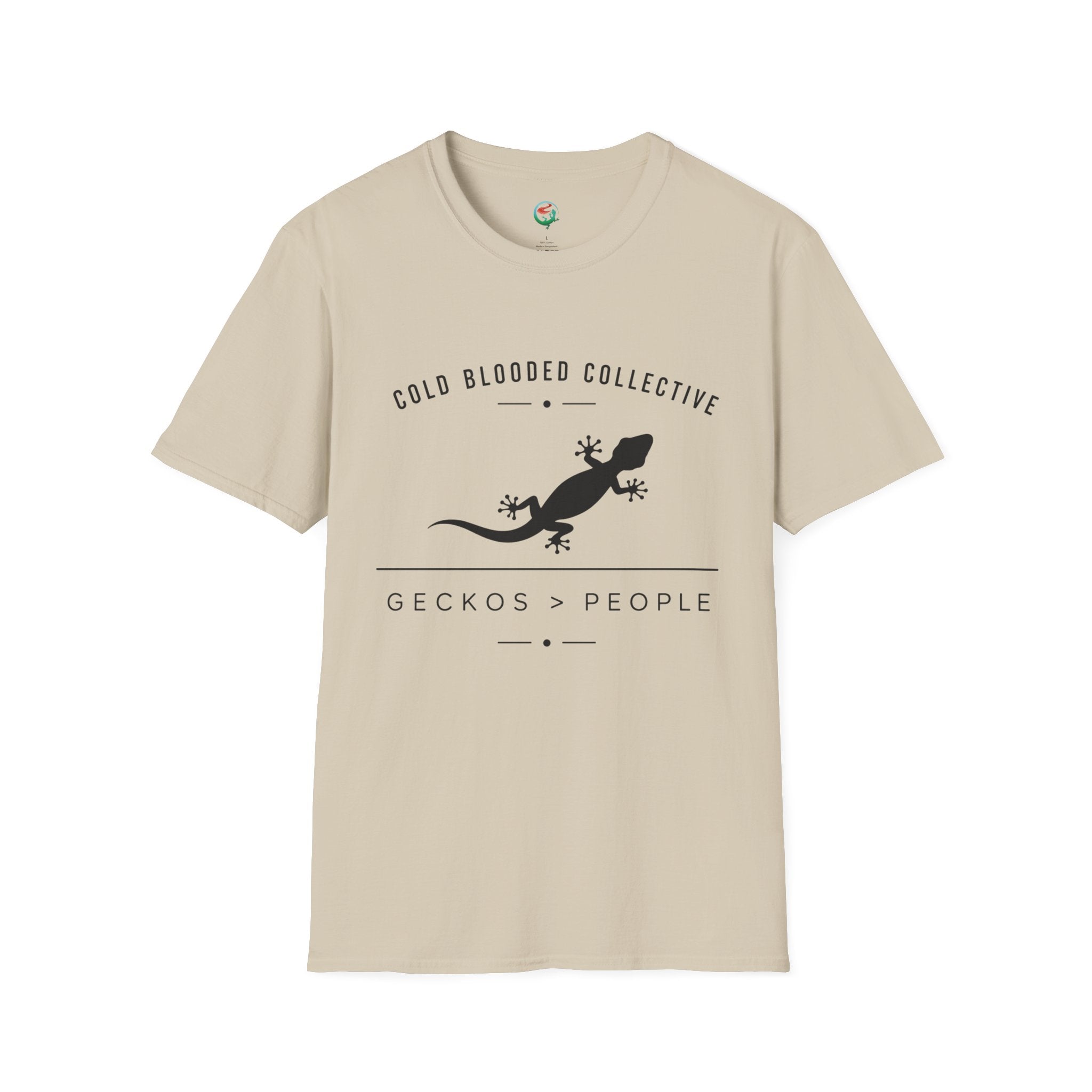 Gecko Over People Graphic T-Shirt — "Cold Blooded Collective" GeckoTee
