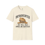 Introverted But Will Talk About My Reptiles Bearded Dragon Graphic T-Shirt