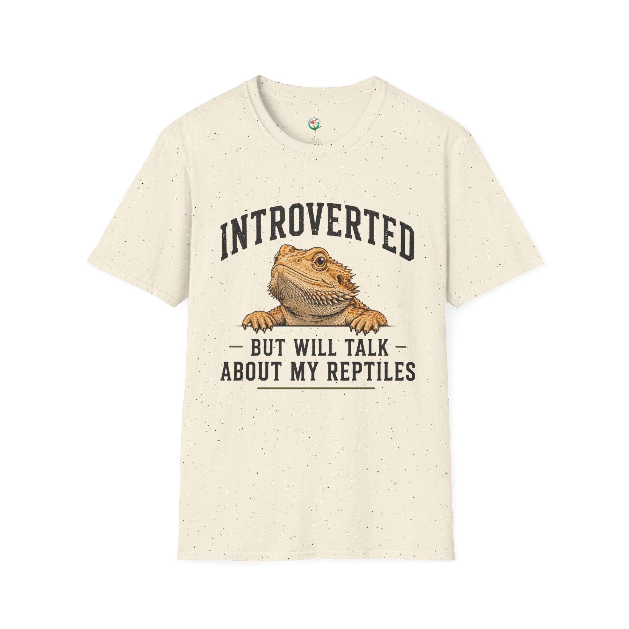 Introverted But Will Talk About My Reptiles Bearded Dragon Graphic T-Shirt
