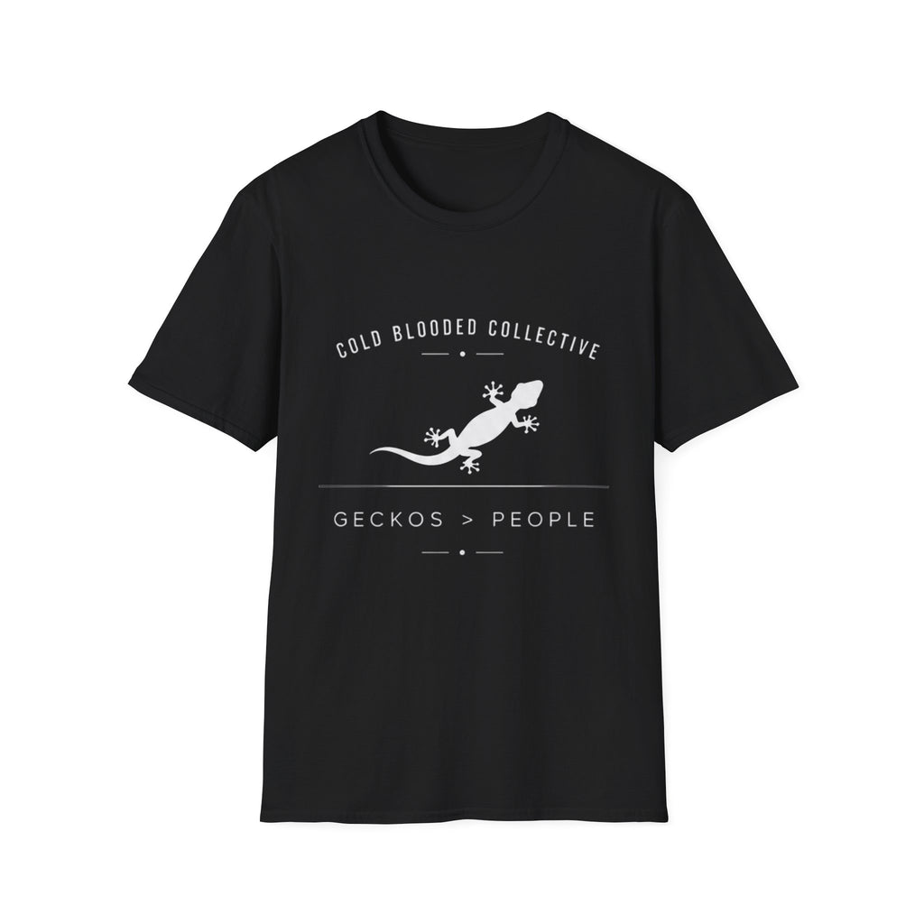 Gecko Over People Graphic T-Shirt — "Cold Blooded Collective" GeckoTee