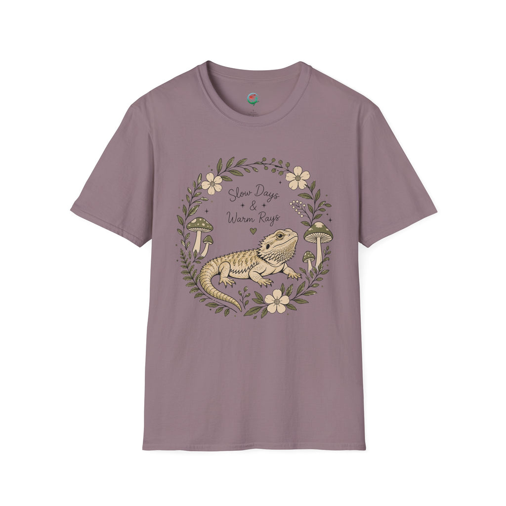 Slow Days & Warm Rays Bearded Dragon Nature T-Shirt | Red River Exotics