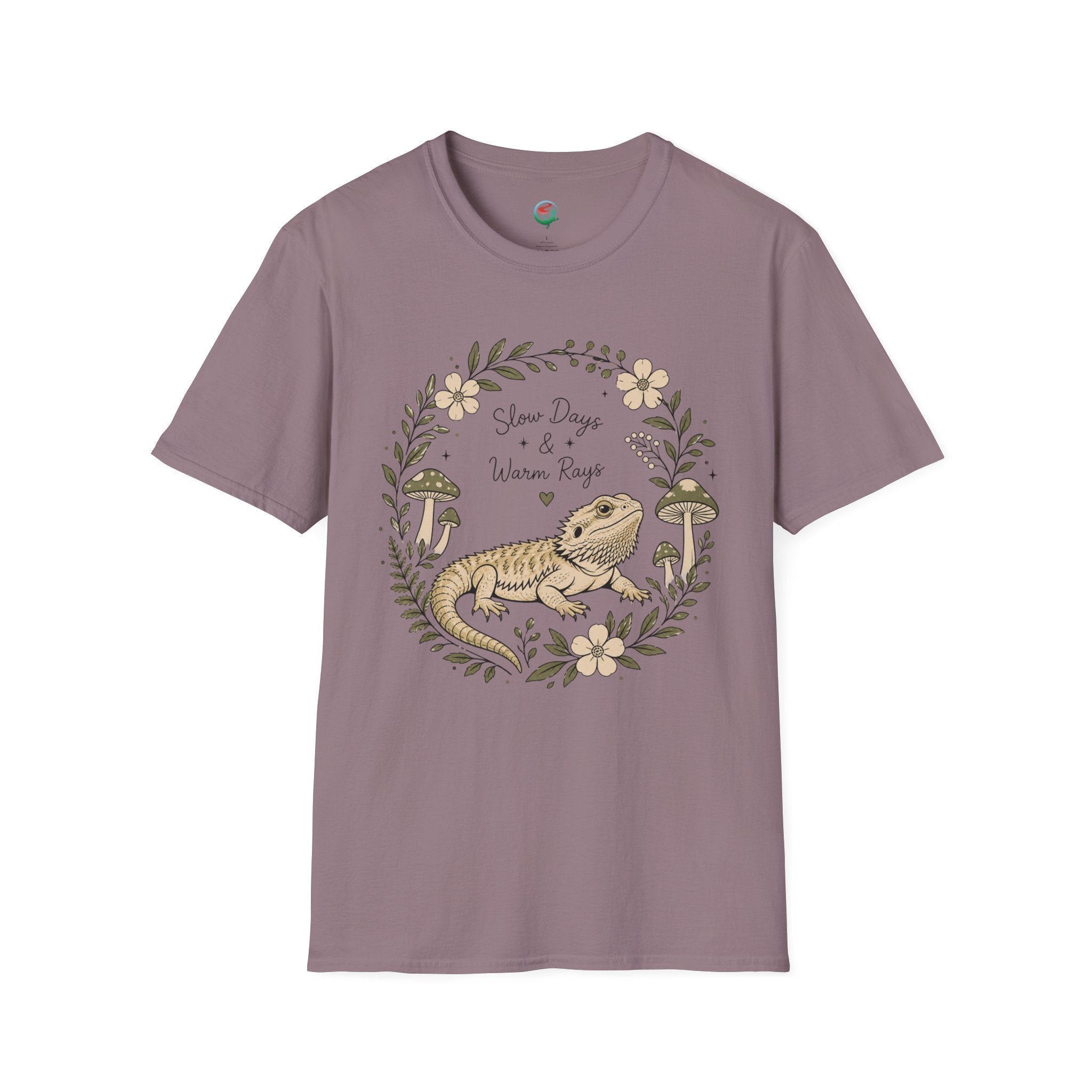Slow Days & Warm Rays Bearded Dragon Nature T-Shirt | Red River Exotics