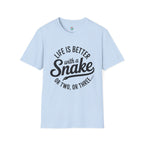 Snake Lover T-Shirt — "Life Is Better With a Snake" Graphic Tee