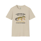 Leopard Gecko Graphic Tee — "I Have No Idea What's Going On" Funny Lizard T-Shirt