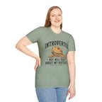 Introverted But Will Talk About My Reptiles Bearded Dragon Graphic T-Shirt