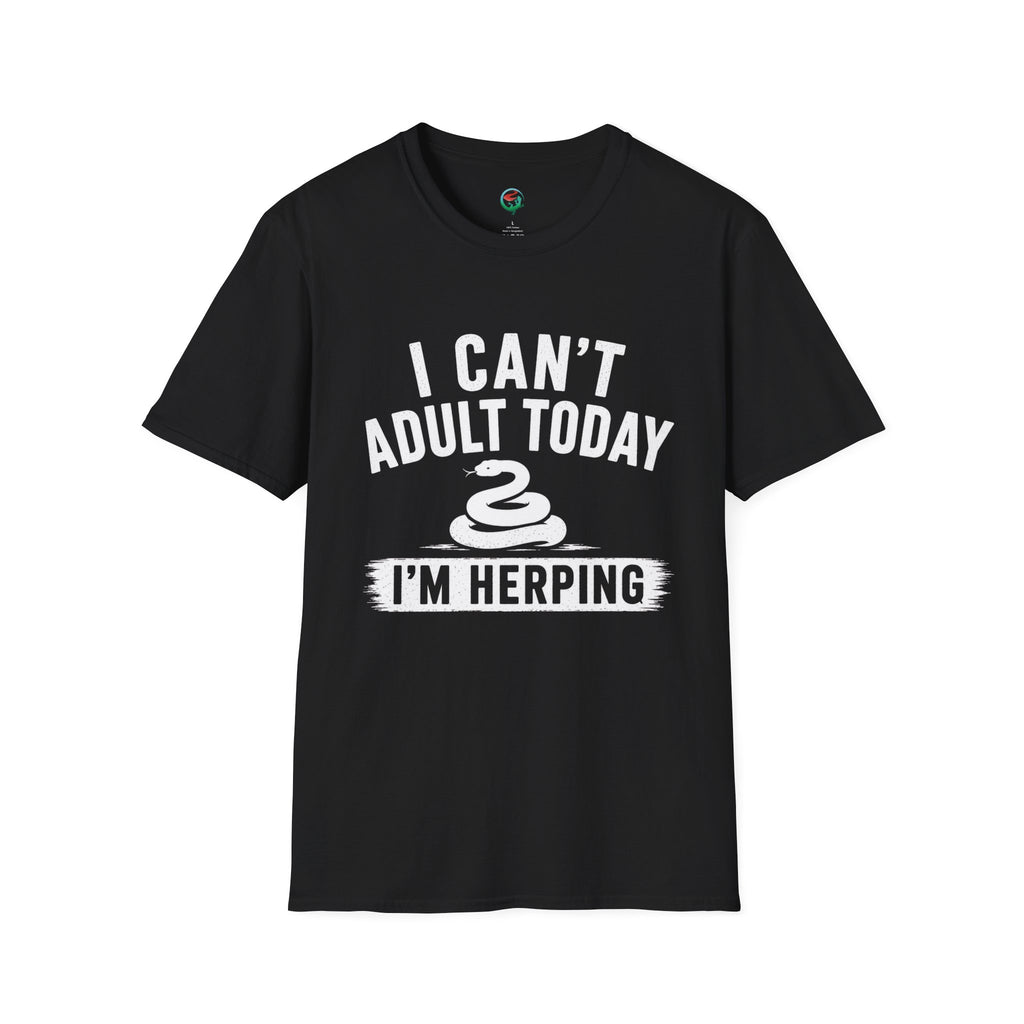 I Can't Adult Today I'm Herping Shirt | Funny Snake Herping Tee