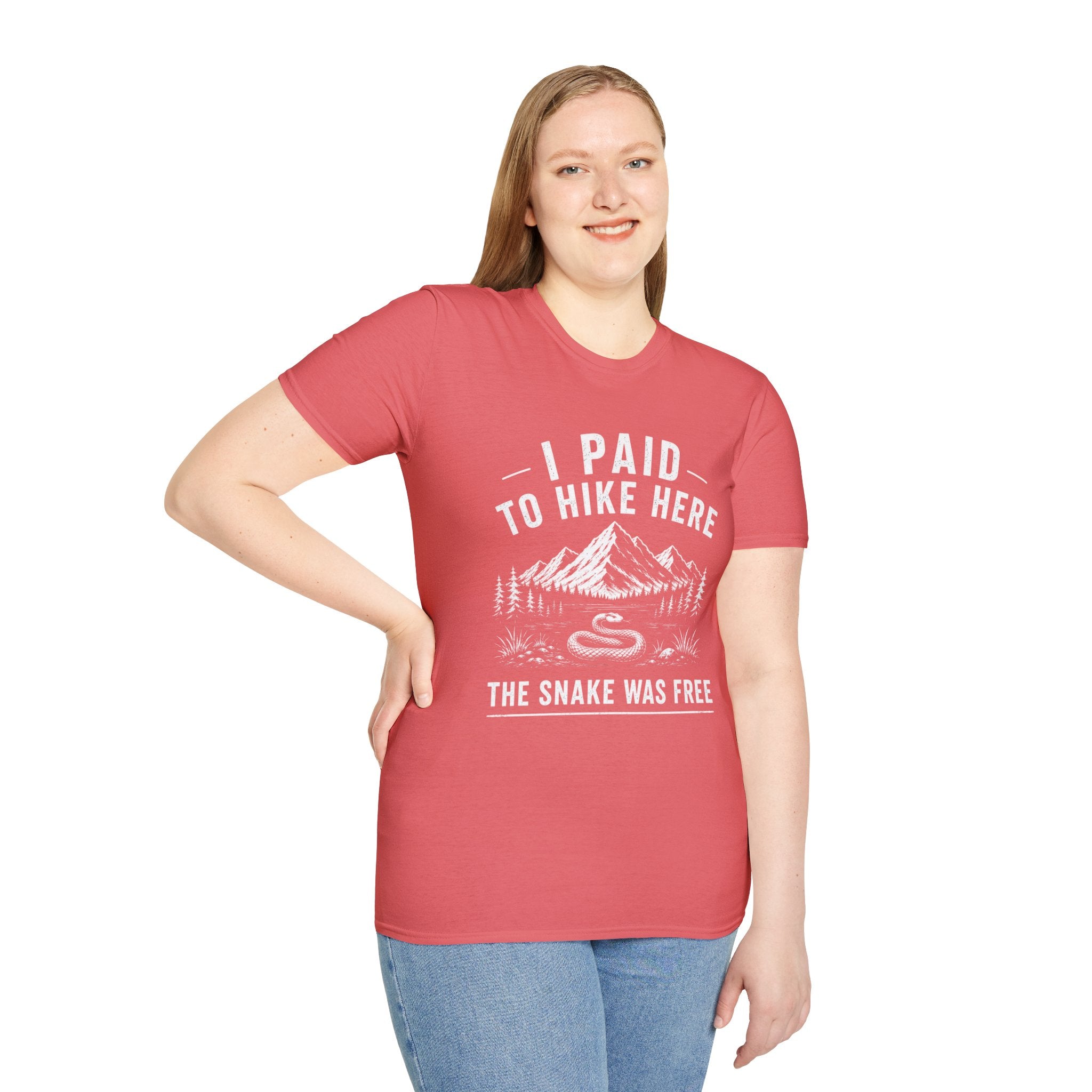 I Paid to Hike Here. The Snake Was Free. Shirt | Funny Snake Hiking Tee