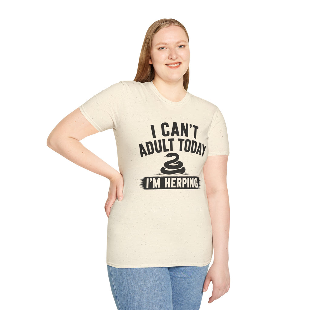 I Can't Adult Today I'm Herping Shirt | Funny Snake Herping Tee