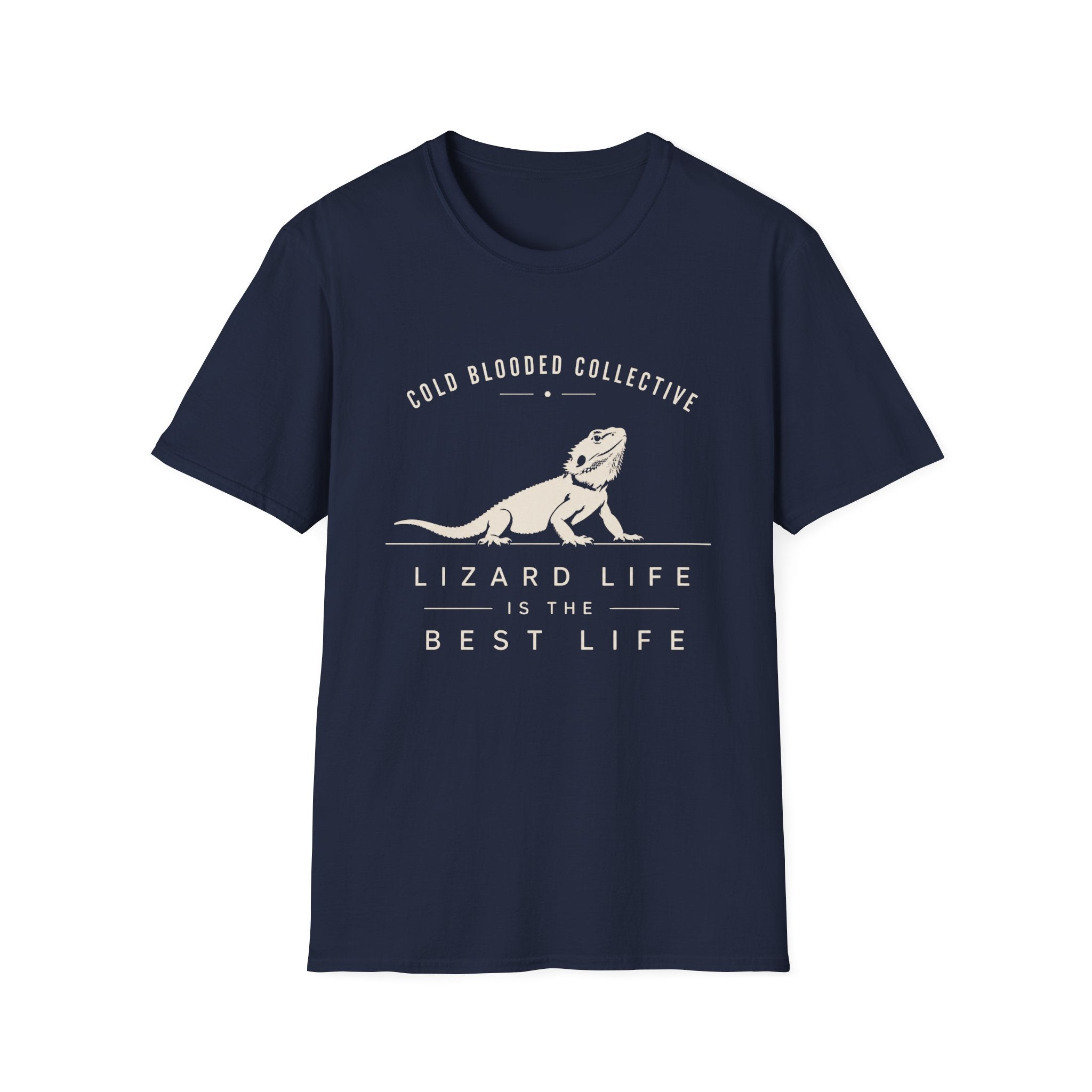 Lizard Life Tee — "Cold Blooded Collective" Bearded Dragon Graphic T-Shirt