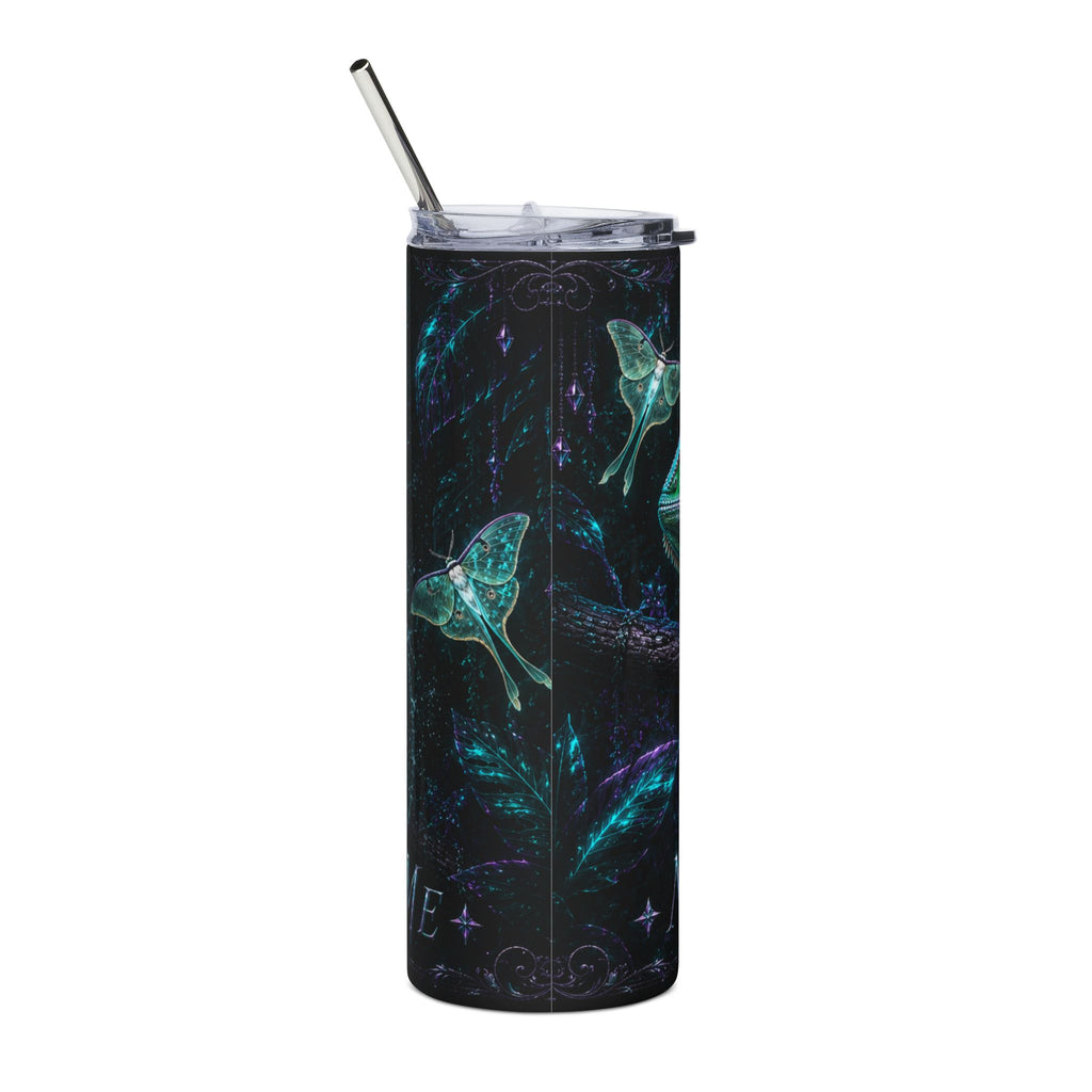 20oz Stainless Steel Tumbler — Iridescent Chameleon Night Design