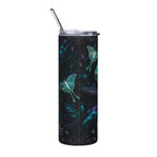 20oz Stainless Steel Tumbler — Iridescent Chameleon Night Design