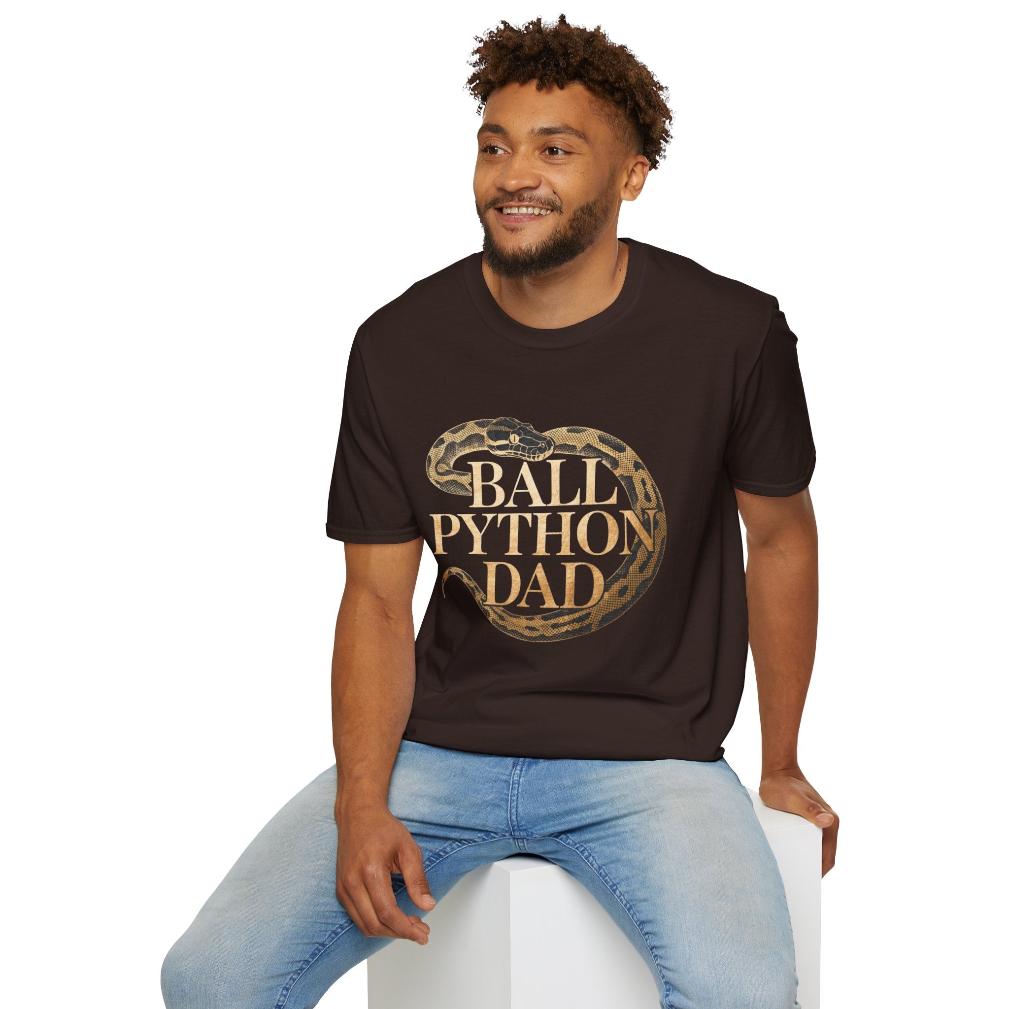 Ball Python Dad T‑Shirt — Vintage Snake Reptile Lover Tee