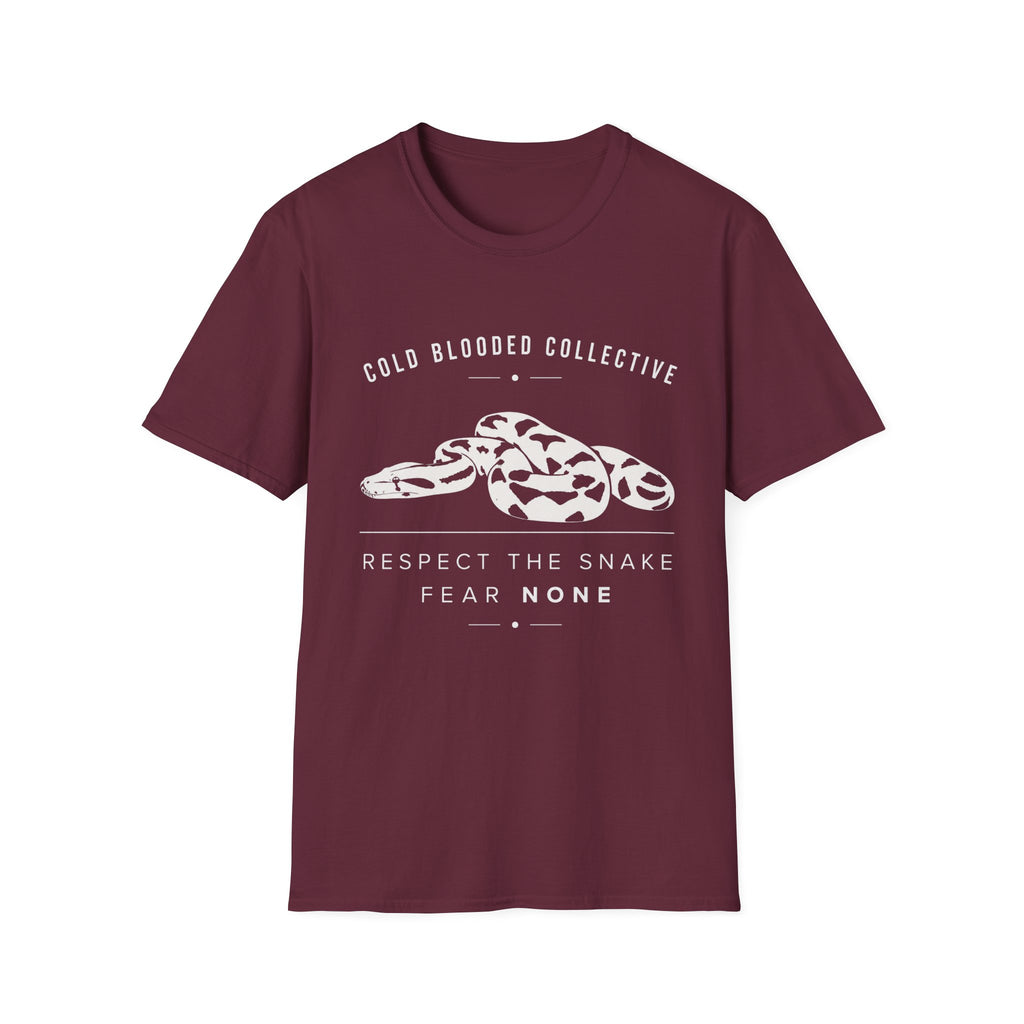 Snake Graphic T-Shirt — "Cold Blooded Collective" Respect The Snake Tee