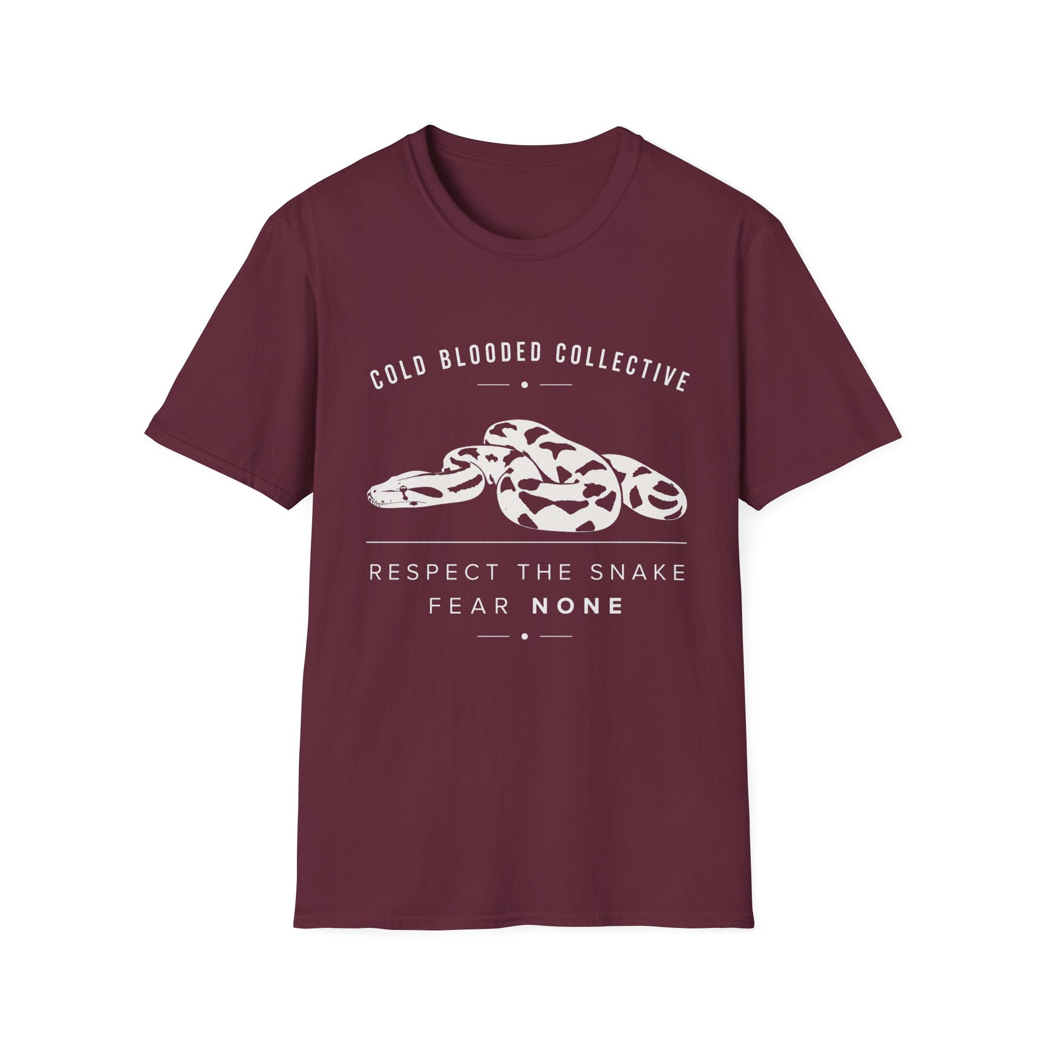 Snake Graphic T-Shirt — "Cold Blooded Collective" Respect The Snake Tee