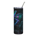 20oz Stainless Steel Tumbler — Iridescent Chameleon Night Design