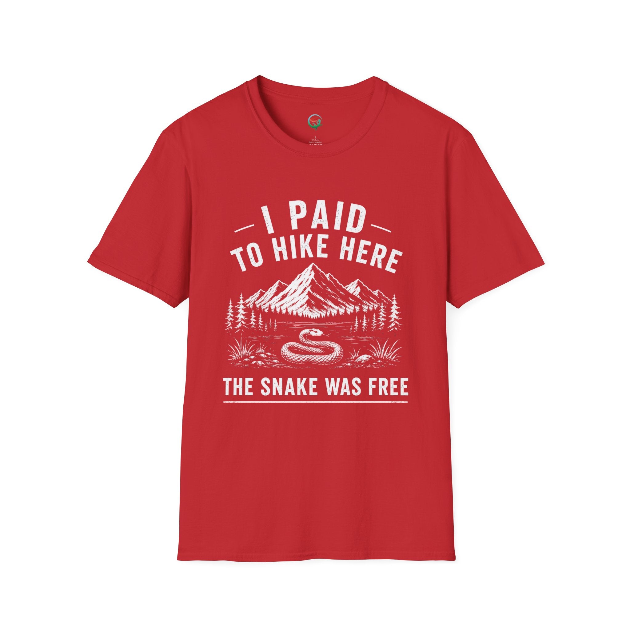 I Paid to Hike Here. The Snake Was Free. Shirt | Funny Snake Hiking Tee