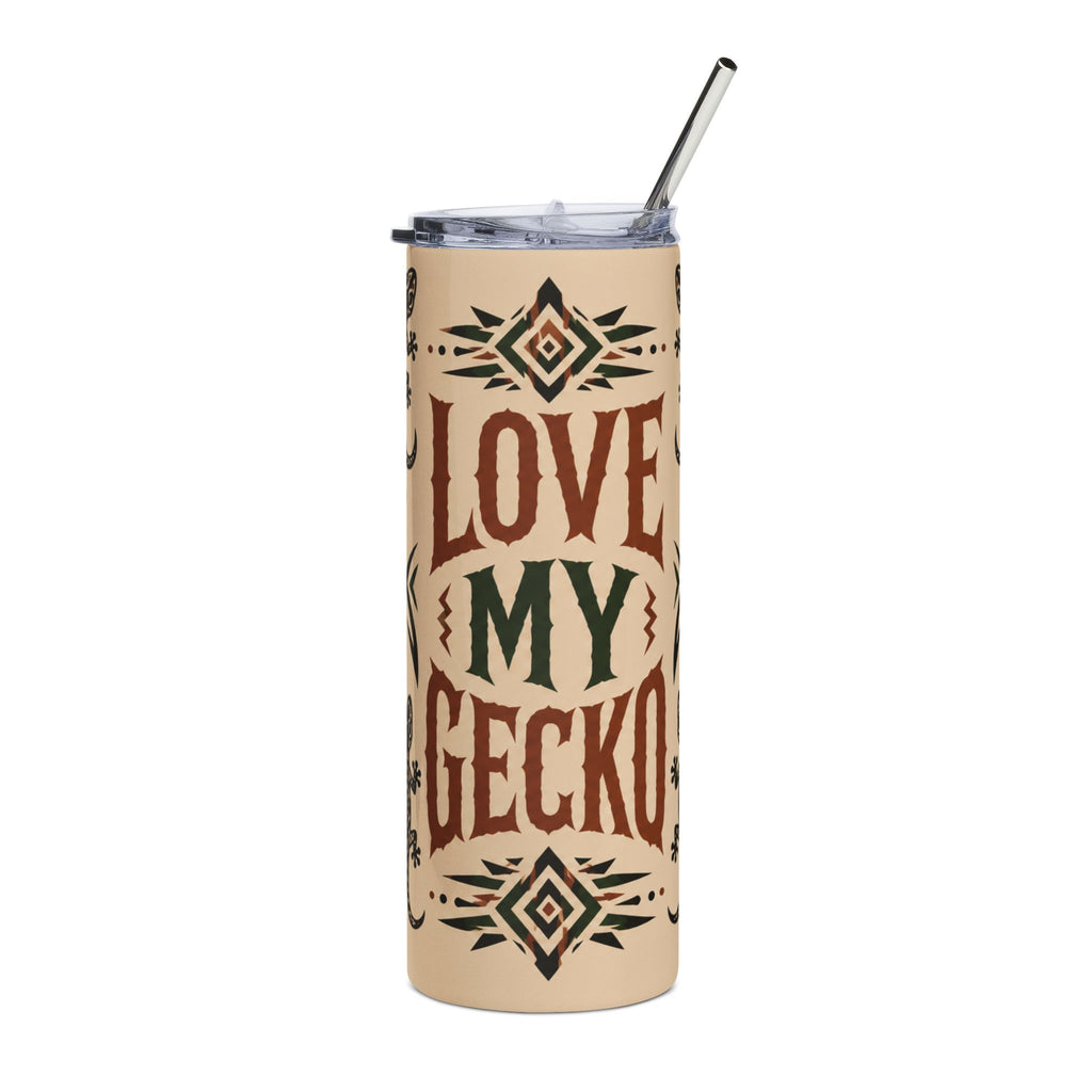 Love My Gecko Tribal Stainless Steel 20 oz Tumbler