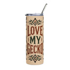Love My Gecko Tribal Stainless Steel 20 oz Tumbler