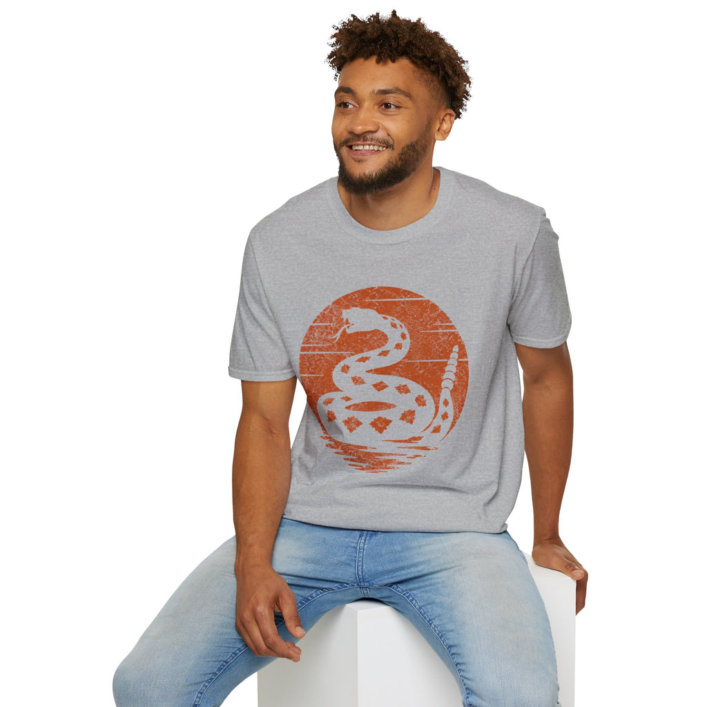 Vintage Rattlesnake Sunset Shirt | Western Snake Graphic Tee