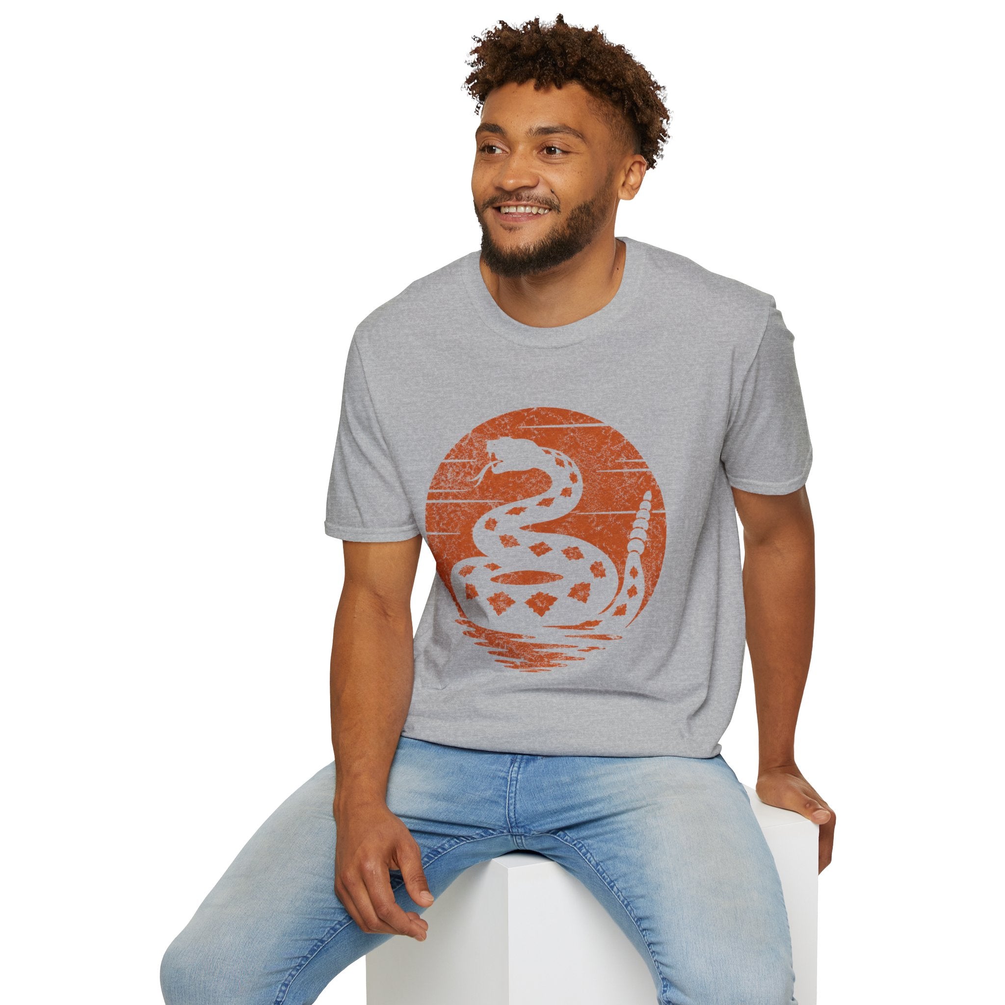 Vintage Rattlesnake Sunset Shirt | Western Snake Graphic Tee