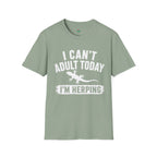 I Can't Adult Today I'm Herping Gecko Shirt | Funny Reptile Tee