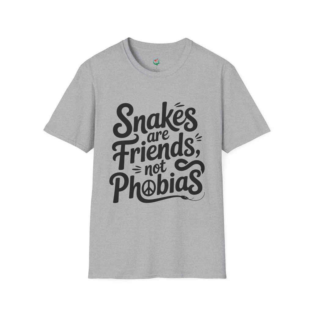 Snakes Are Friends T-Shirt — 'Snakes are Friends, Not Phobias' Graphic Tee for Snake Lovers