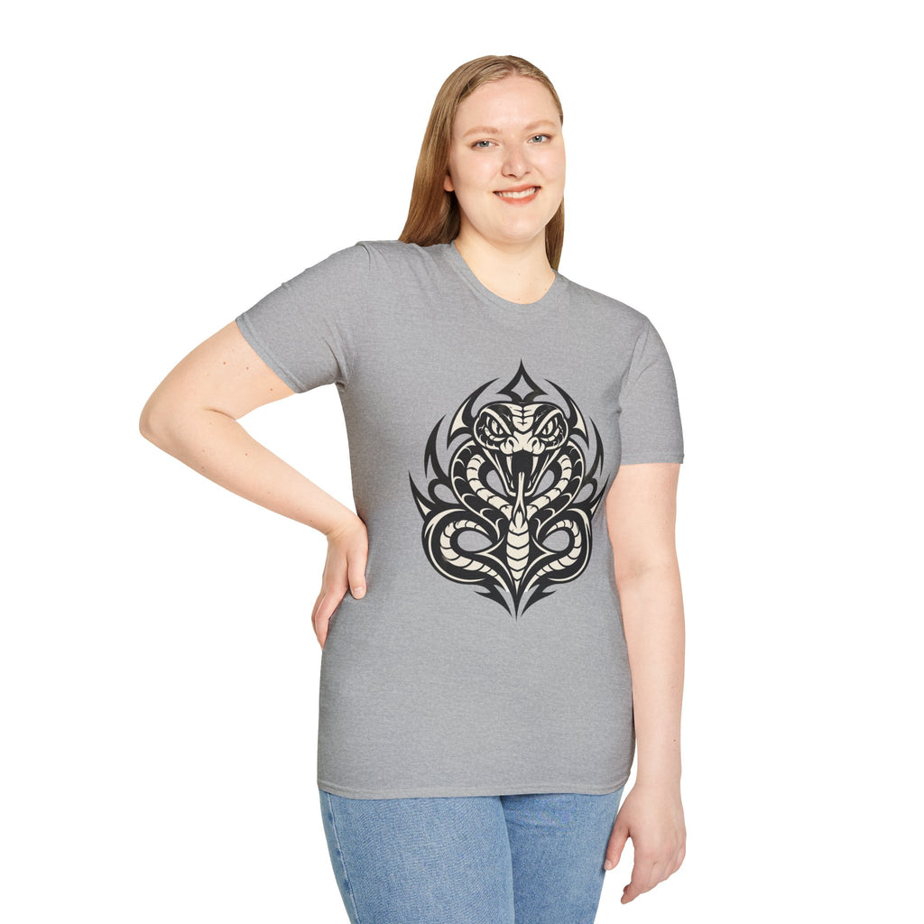 Snake Tribal T-Shirt — Fierce Cobra Graphic Tee