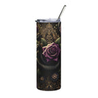 20oz Stainless Tumbler — Gothic Rose & Snake Insulated Travel Cup