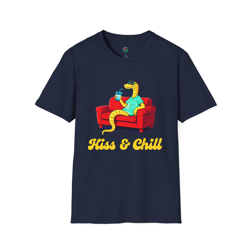 T-Shirt — 'Kiss & Chill' Relaxed Snake Graphic Tee