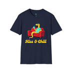 T-Shirt — 'Kiss & Chill' Relaxed Snake Graphic Tee