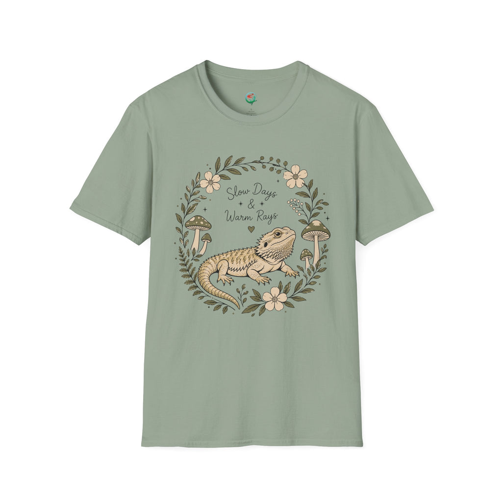 Slow Days & Warm Rays Bearded Dragon Nature T-Shirt | Red River Exotics