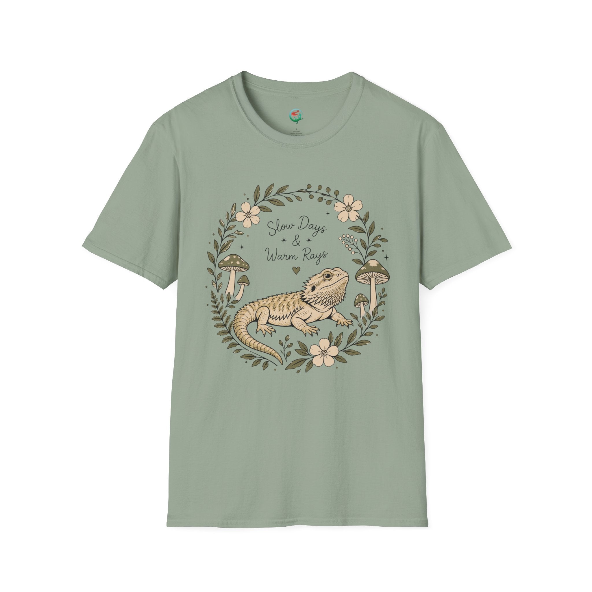 Slow Days & Warm Rays Bearded Dragon Nature T-Shirt | Red River Exotics