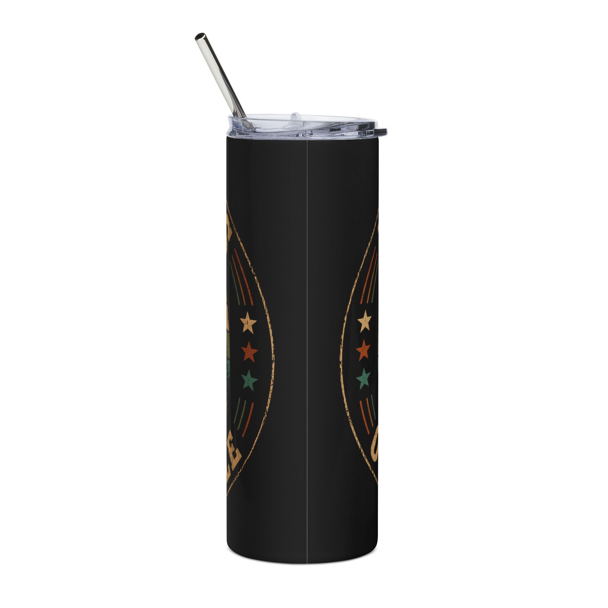 Reptile Over People 20oz Stainless Steel Tumbler — Retro Turtle Travel Mug