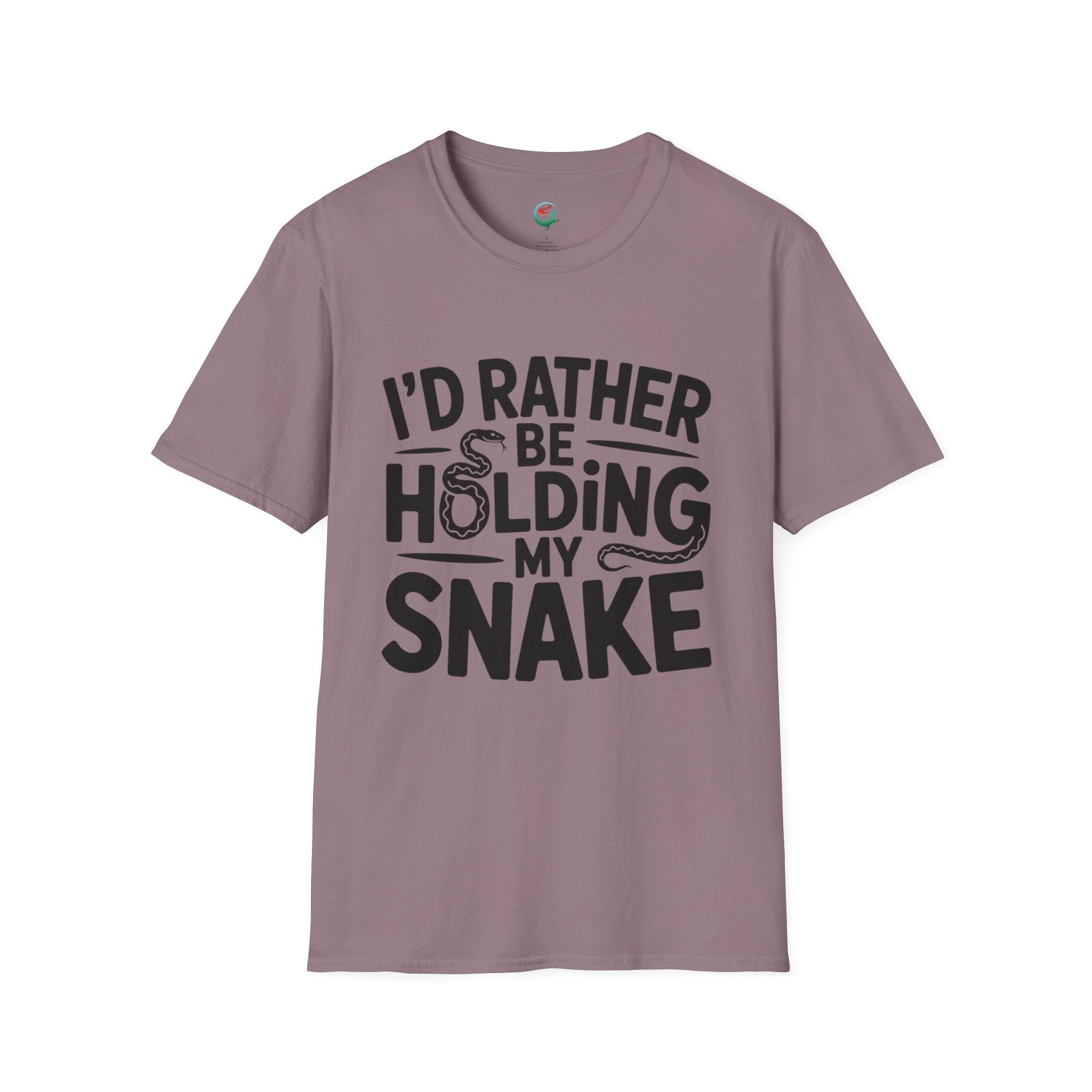 Snake Lover T-Shirt — "I'd Rather Be Holding My Snake" Graphic Tee