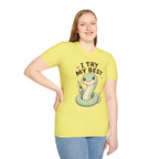 T-Shirt — Cute 'I Try My Best' Snake Graphic Tee