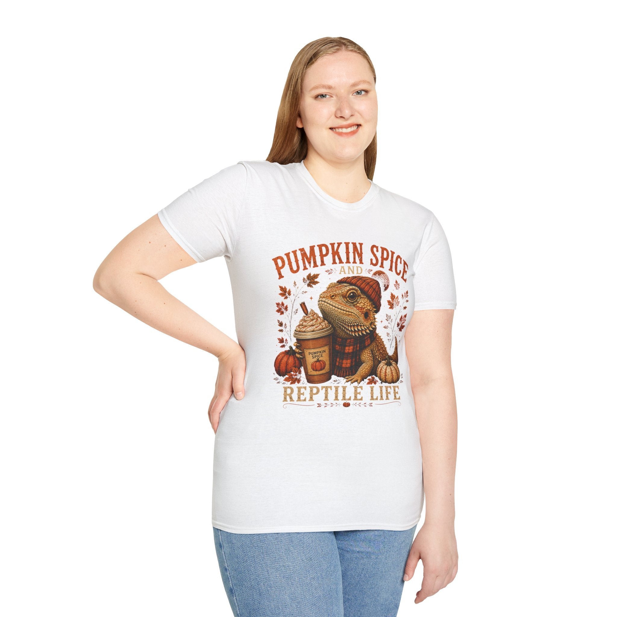 Pumpkin Spice and Reptile Life Shirt | Cute Bearded Dragon Fall Tee
