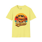 Bearded Dragon 'Bruh' Tee — Retro Sunset Lizard T-Shirt