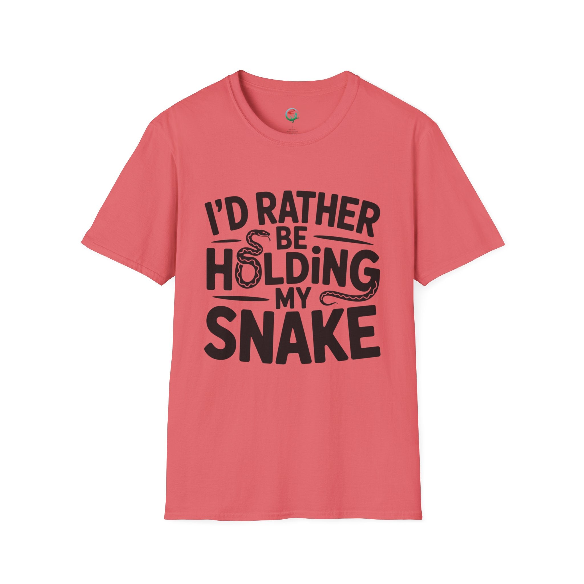 Snake Lover T-Shirt — "I'd Rather Be Holding My Snake" Graphic Tee